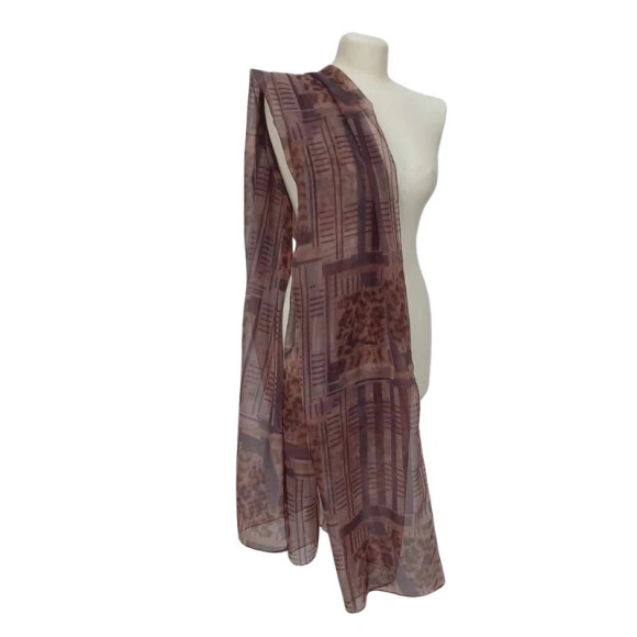 Szal z szyfonu jedwabnego, niezwykle cienki i zwiewny (SZYF-116)