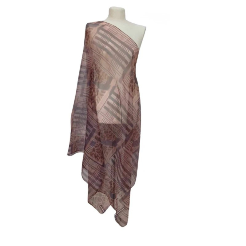 Szal z szyfonu jedwabnego, niezwykle cienki i zwiewny (SZYF-116)