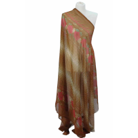 Szal z szyfonu jedwabnego, niezwykle cienki i zwiewny (SZYF-1)