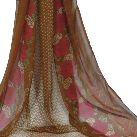 Szal z szyfonu jedwabnego, niezwykle cienki i zwiewny (SZYF-1)