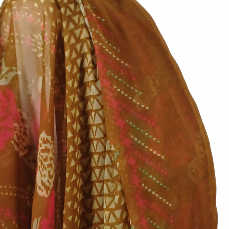 Szal z szyfonu jedwabnego, niezwykle cienki i zwiewny (SZYF-1)