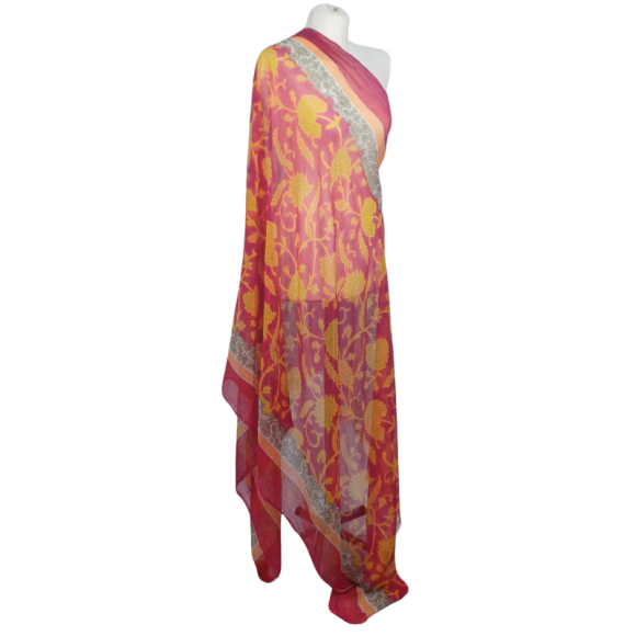 Szal z szyfonu jedwabnego, niezwykle cienki i zwiewny ( SZYF-5)