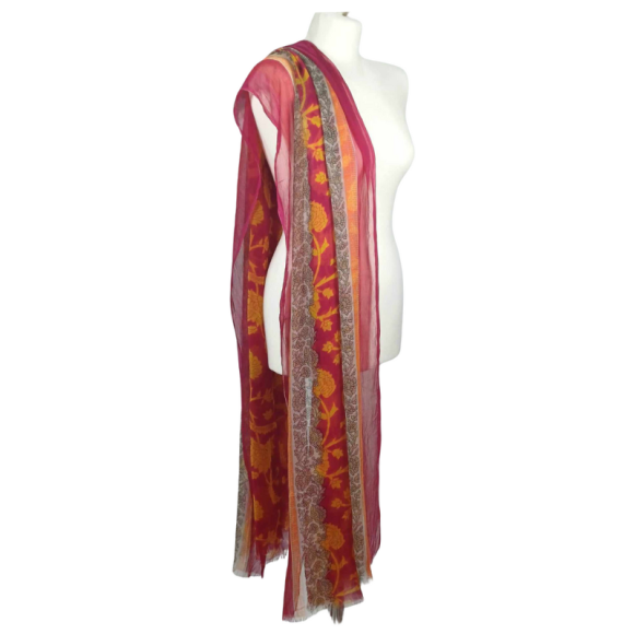 Szal z szyfonu jedwabnego, niezwykle cienki i zwiewny ( SZYF-5)