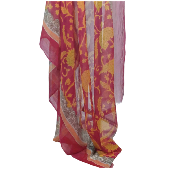 Szal z szyfonu jedwabnego, niezwykle cienki i zwiewny ( SZYF-5)