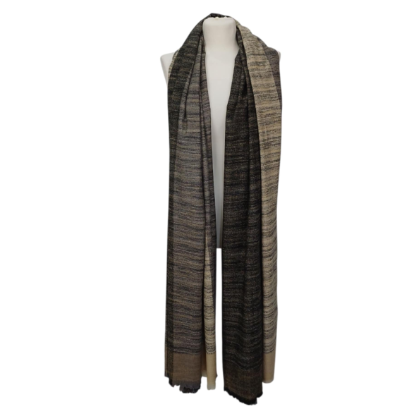 Szal wełniany z runa Kozy Changthangi  (W-63)