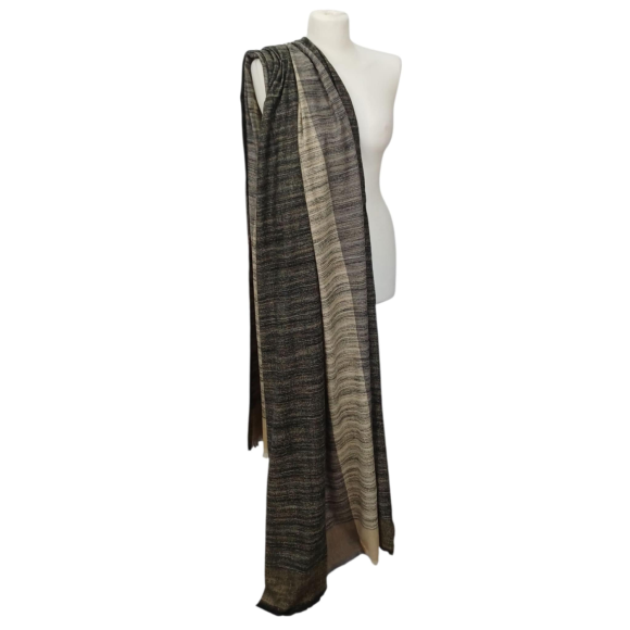 Szal wełniany z runa Kozy Changthangi  (W-63)