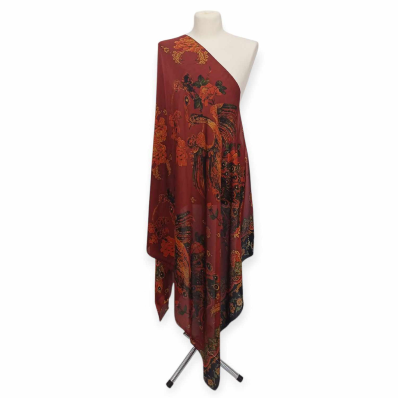 Szal z jedwabiu naturalnego z dodatkiem jedwabnego poliestru (J-103)