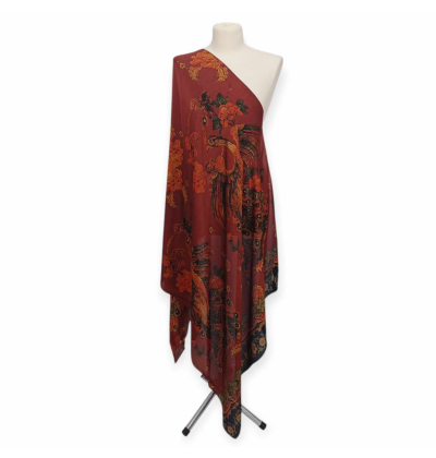 Szal z jedwabiu naturalnego z dodatkiem jedwabnego poliestru (J-103)