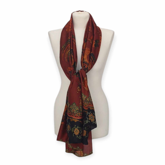Szal z jedwabiu naturalnego z dodatkiem jedwabnego poliestru (J-103)