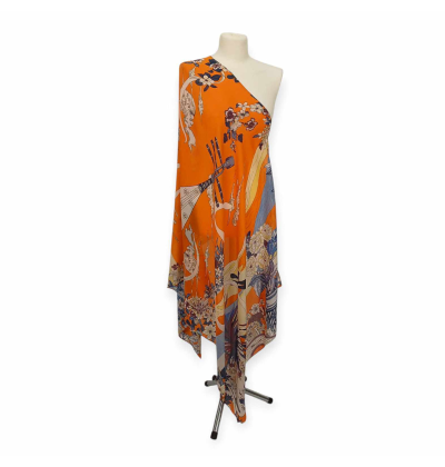 Szal z jedwabiu naturalnego z dodatkiem jedwabnego poliestru  (J-106)