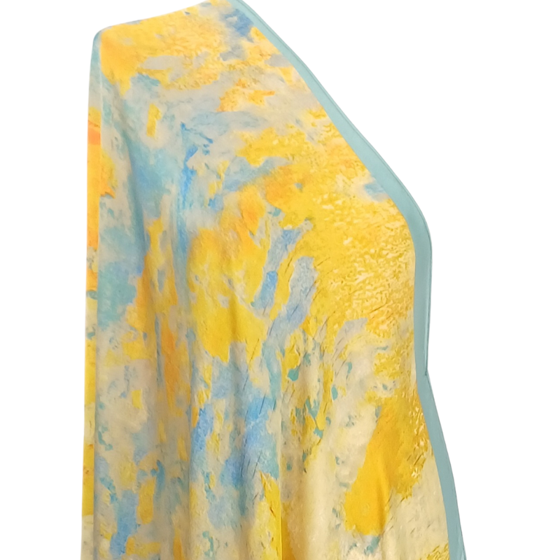 Szal z jedwabiu satynowego z domieszką jedwabnego poliestru (J-128)