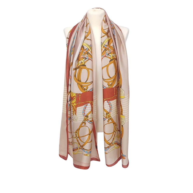 Szal z jedwabnej satyny (J-129)