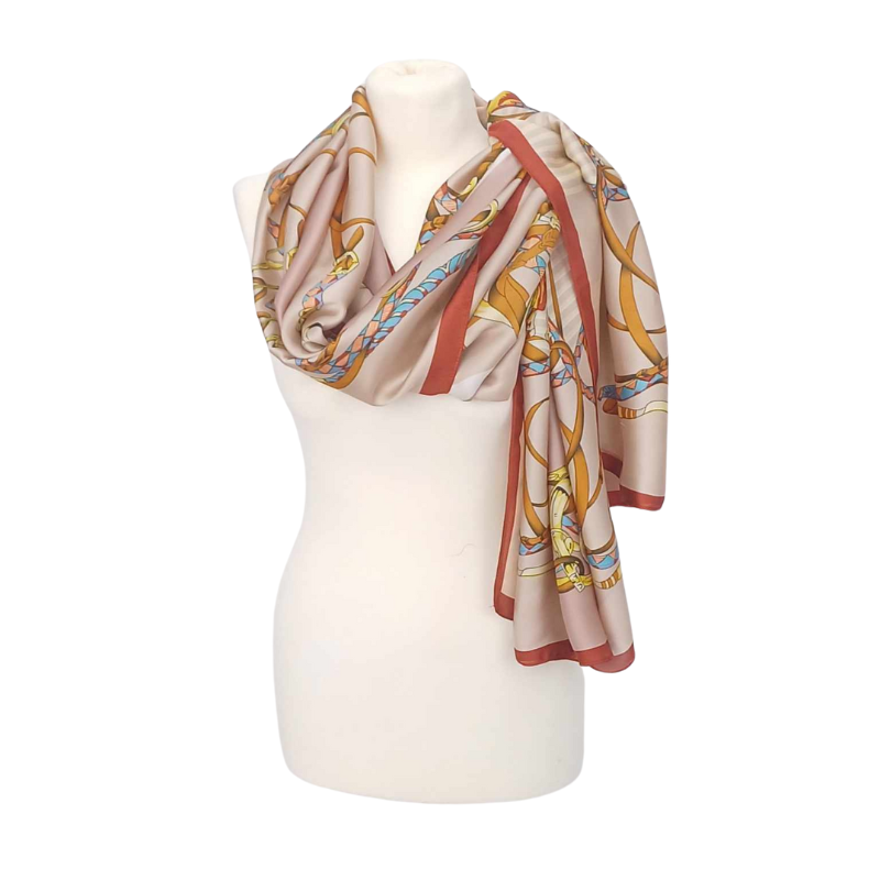 Szal z jedwabnej satyny (J-129)