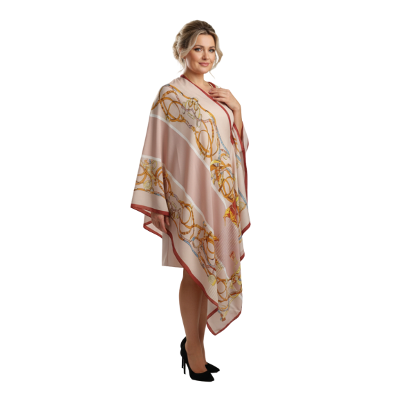 Szal z jedwabnej satyny (J-129)