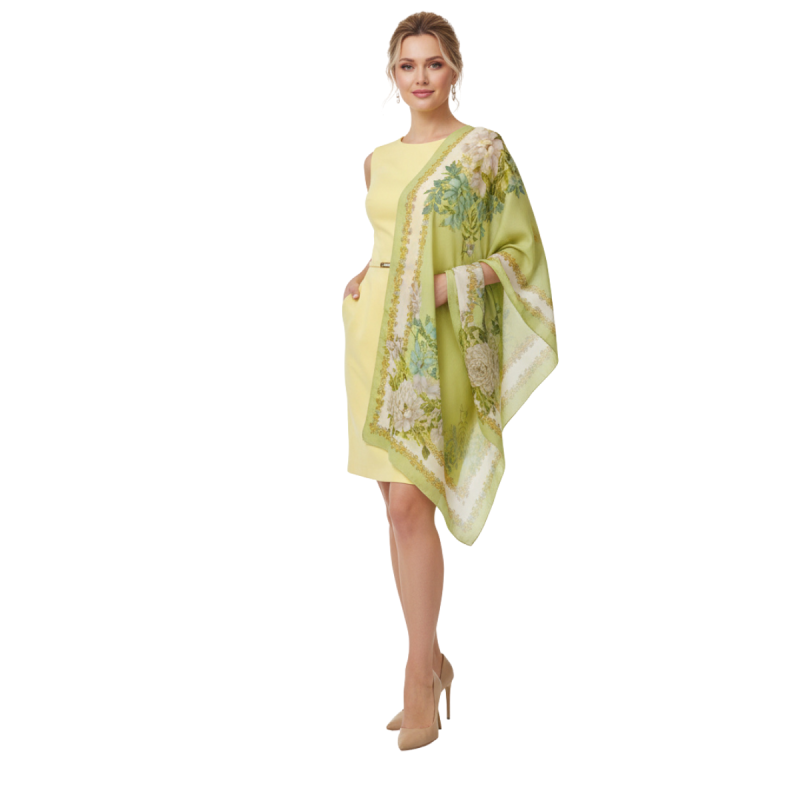 Szal z jedwabnej satyny (J-131)