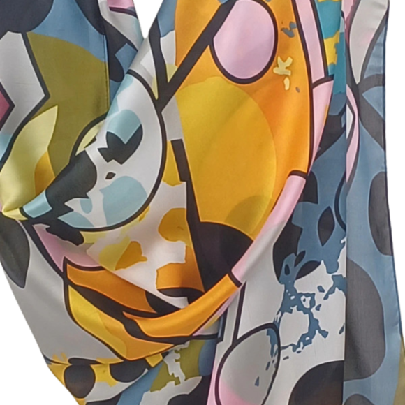 Szal z jedwabnej satyny (J-130)