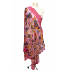 Szal - Jedwabny poliester z pięknym nadrukiem (JP-115)
