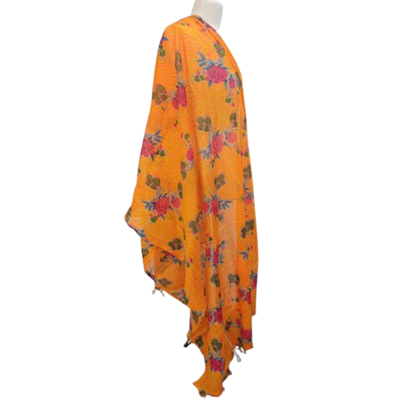 Szal w stylu Chunri - bawełniany z domieszką jedwabiu, etniczny (CH-3)