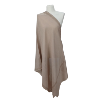 Szal wełniany merino z piękną bordiurą z mieniących kryształków ( W- 87 )