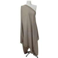 Szal wełniany merino z piękną bordiurą z mieniących kryształków (W-86)