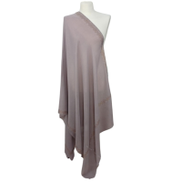 Szal wełniany merino z piękną bordiurą z mieniących kryształków   ( W-83)