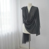 Szal kaszmirowy (pashmina) grafitowy (P-75)