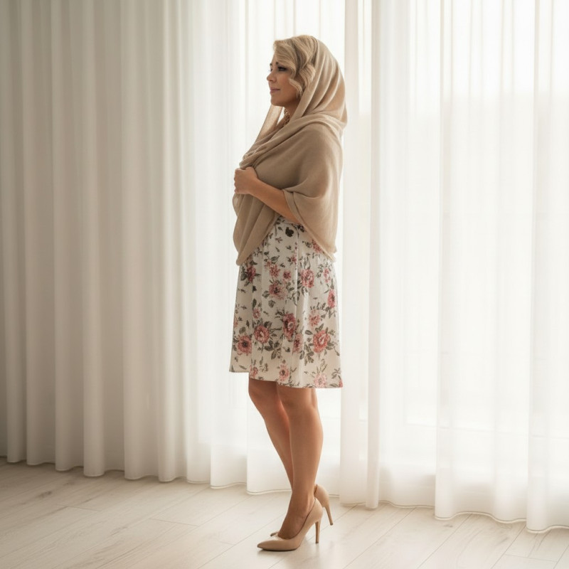 SZAL - 100% KASZMIR / PASHMINA (P-46)