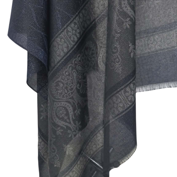 Elegancki szal jedwabny Banarasi z nicią Zari (JE-179)