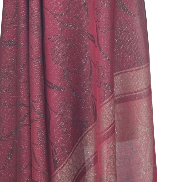 Elegancki szal jedwabny Banarasi z złotą nicią Zari (JE-181)