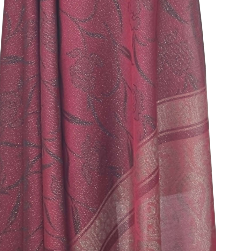 Elegancki szal jedwabny Banarasi z złotą nicią Zari (JE-181)